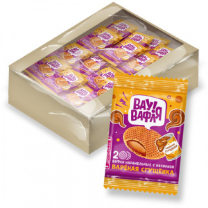 Вафли "Вау-Вафля!" с вареной сгущенкой 30г*90 Вафли "Вау-Вафля!" с вареной сгущенкой 30г*90