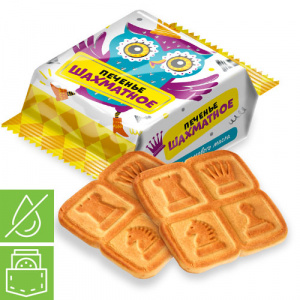 Печенье "Шахматное" 50г*80, цв.пл.