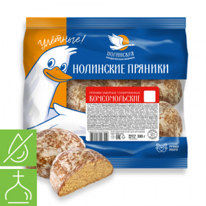Пряники "Комсомольские" 300г*16, цв.пл.