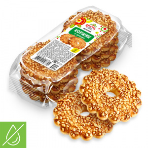 Печенье "Коржик" с орехом 270г*18, шб