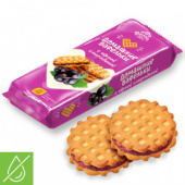 Печенье "Домашние вафельки" с черной смородиной 155г*15, цв.пл.