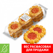 Печенье "Арабеска" с клубничным конфитюром 3,6 кг, (ф) г/к №14