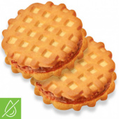 Печенье сдобное "Домашние вафельки" с апельсиновой начинкой 3,8 кг