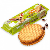 Крекер "Сэндвич Крем-де-Лис" шоколадный крем 145г*18, цв.пл.