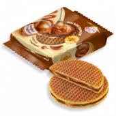 Вафли "Мягкие вафли" с вареной сгущенкой 150г*12, шб