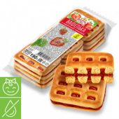 Печенье "Вафелька" с клубничной начинкой 190г*24, дет.пит.