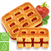 Печенье "Вафелька" с клубничной начинкой 3,8 кг, дет.пит.