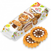 Печенье "Задумка" крем вареная сгущенка 200г*24, цв.пл.