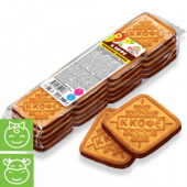 Печенье глазированное "К кофе" топленое молоко 350г*18, для детского питания