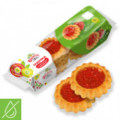 Печенье "Задумка" с клубничной начинкой 360г*24, цв.пл.