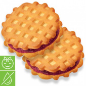Печенье сдобное "Домашние вафельки" с малиновой начинкой 3,8 кг, дет.пит.