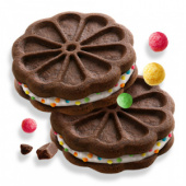 Печенье "Сэндвич Шоко-де-Лис" с шариками 3 кг