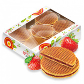 Вафли "Мягкие вафли" с клубничной начинкой 0,77 кг