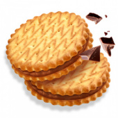 Крекер "Сэндвич Крем-де-Лис" шоколадный крем 3,1 кг