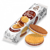 Крекер "Кремделисс" шоколадно-сливочный с начинкой 155г*20, шб цв.пл.